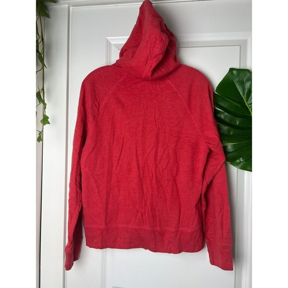 Disney Parks Mickey Mouse Embroidered Front Coral Zip Up Hoodie Sweater size med - Picture 4 of 5